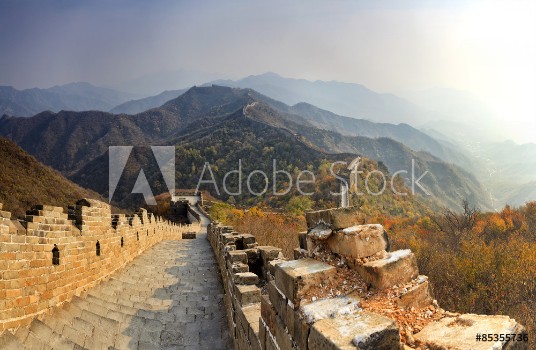 Picture of China Great Wall Down Distant